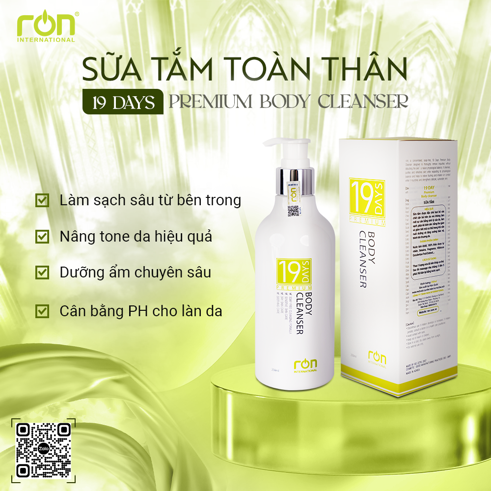 Sữa Tắm Toàn Thân 19 Days (19 Days Premium  Body Cleanser) 250ml