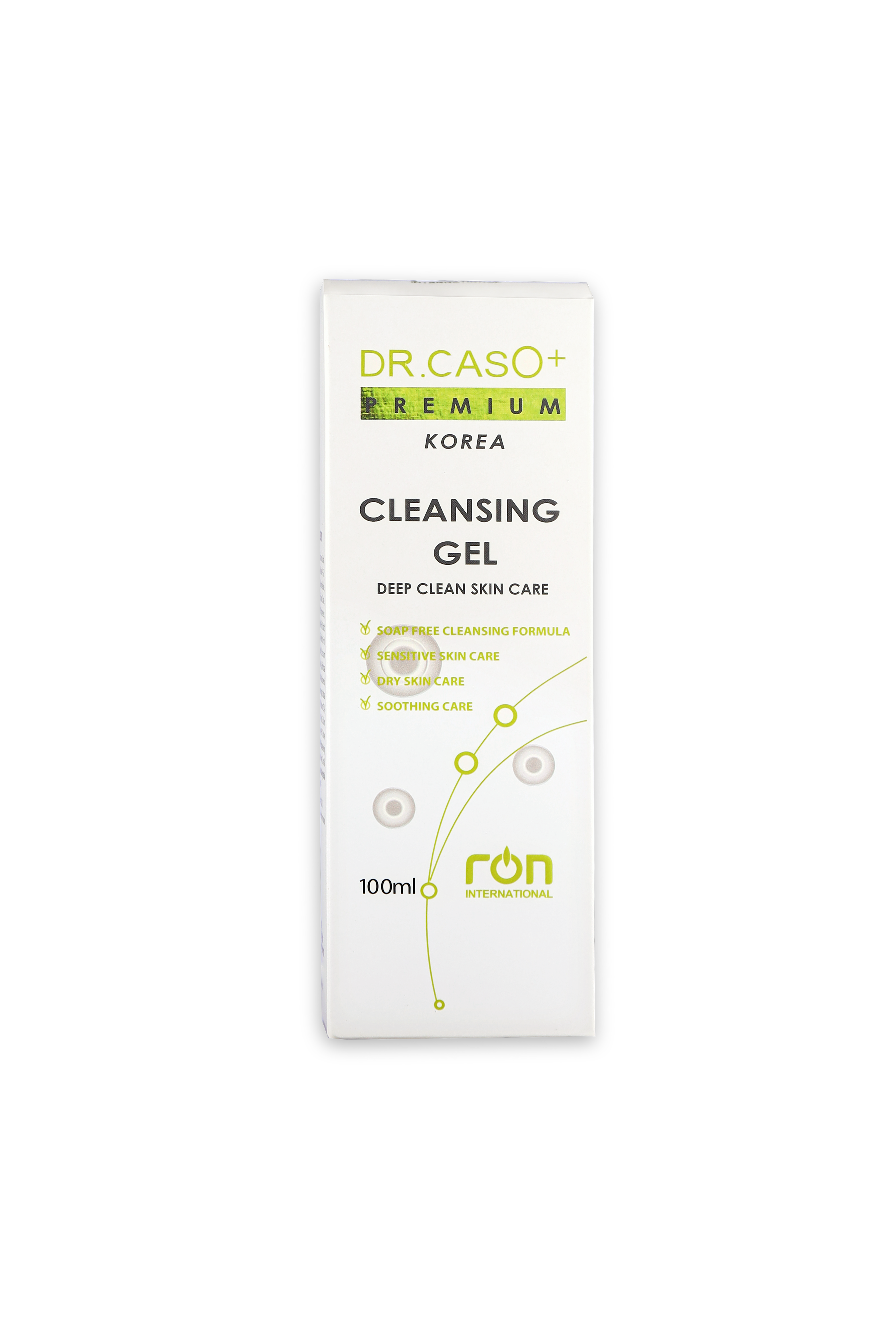 Dr.Caso+ Premium Cleansing Gel 100ml/ Gel rửa mặt sạch sâu bổ sung Vitamin