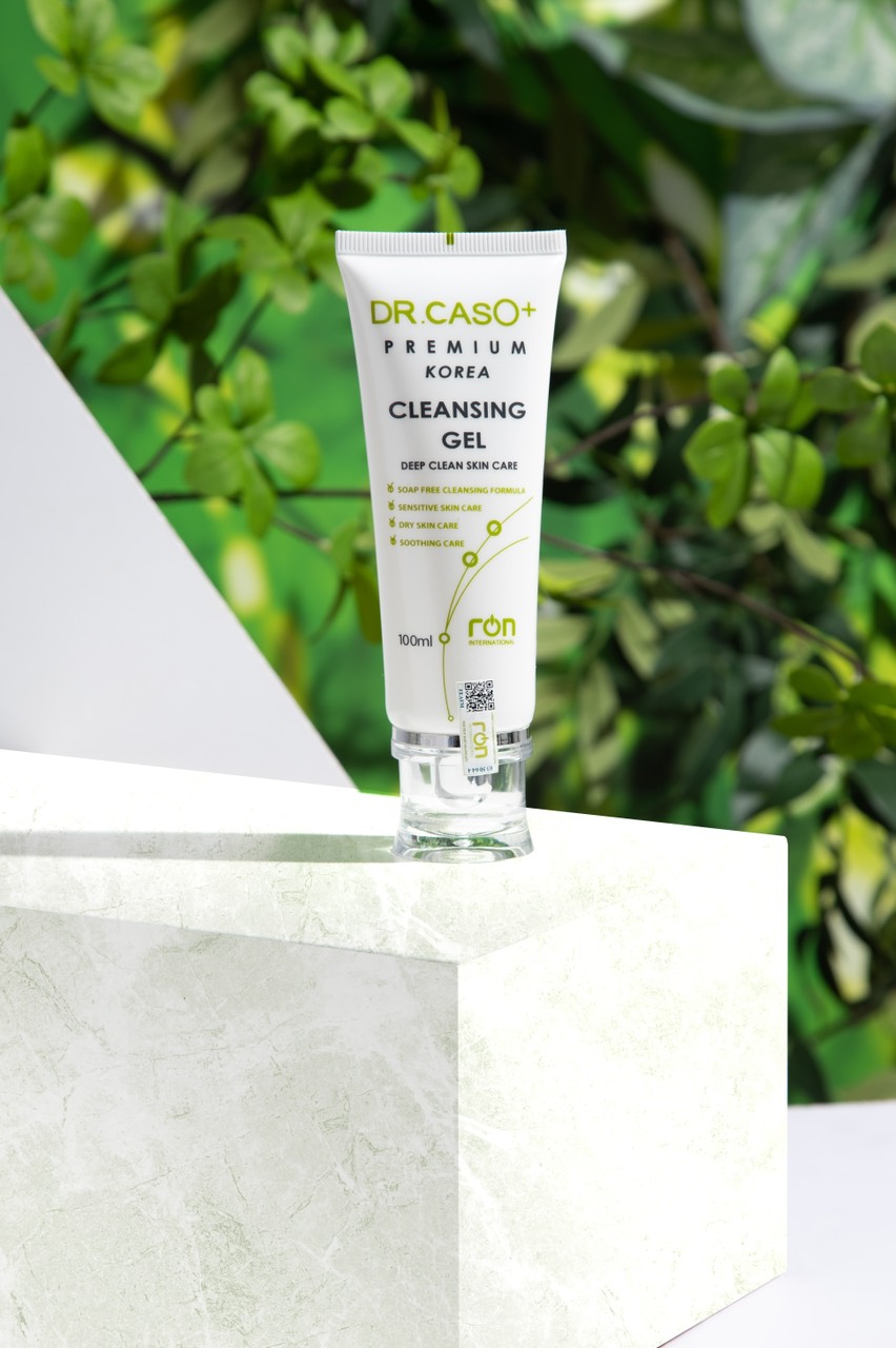 Dr.Caso+ Premium Cleansing Gel 100ml/ Gel rửa mặt sạch sâu bổ sung Vitamin