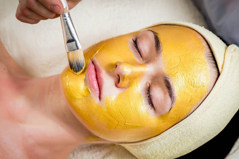 chăm sóc da bằng vàng 24k