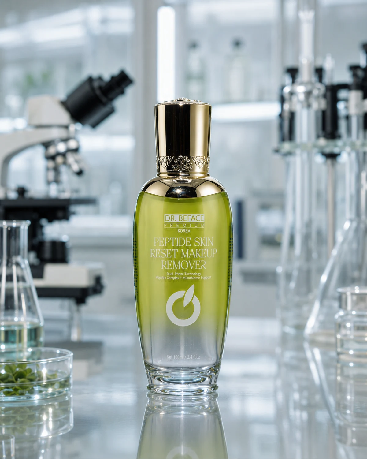 Bottle front view