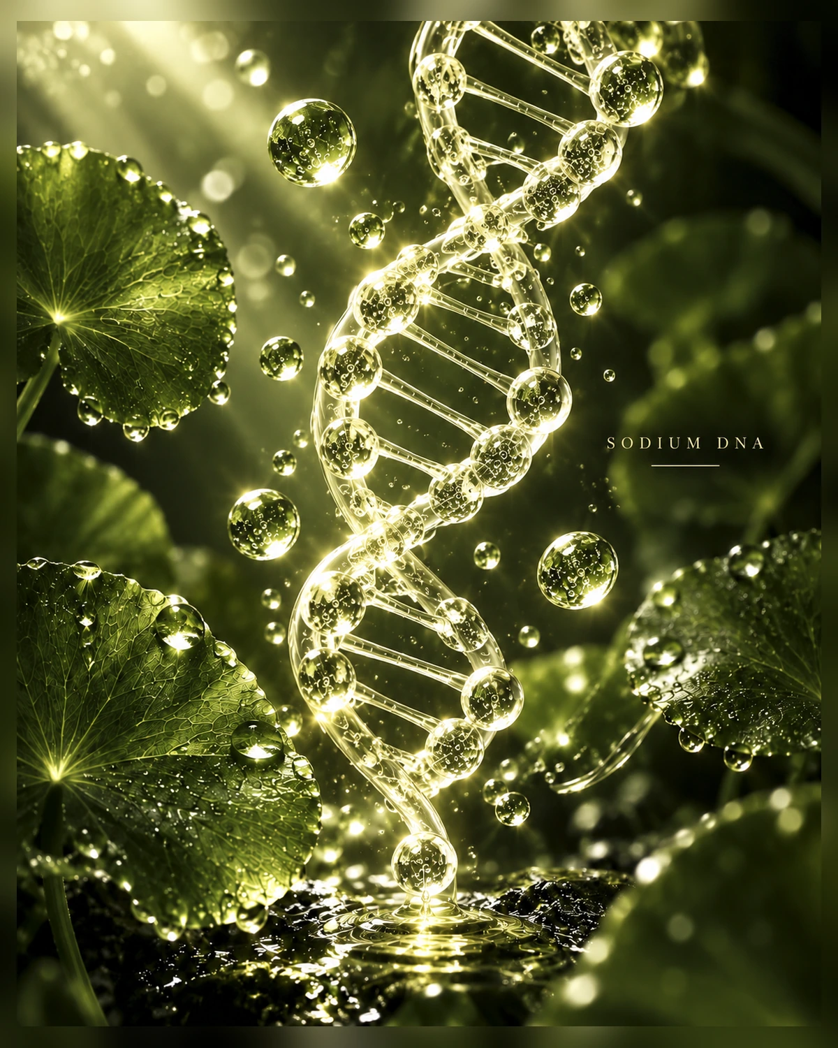 Sodium DNA scientific botanical visualization