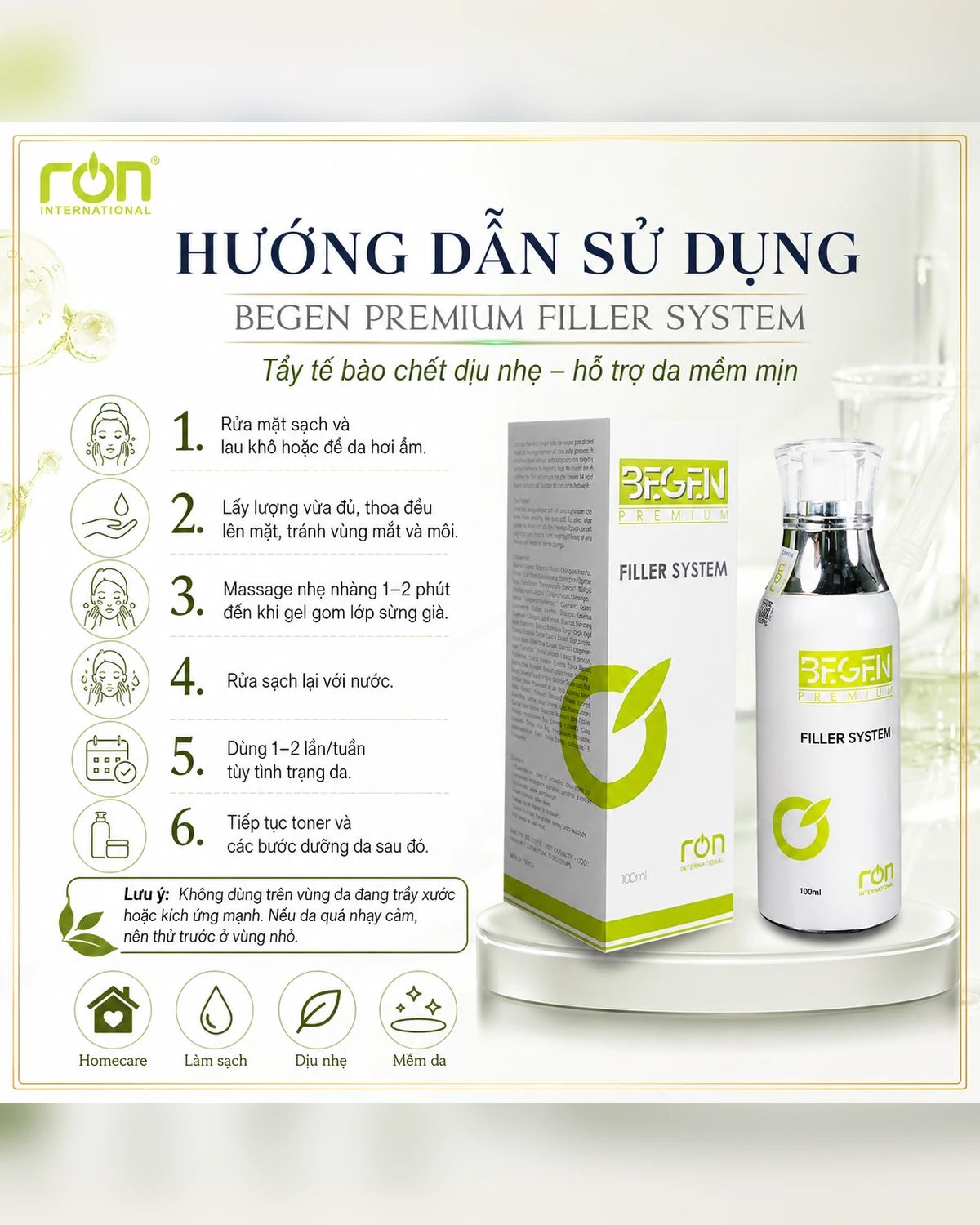 Hướng dẫn sử dụng BEGEN PREMIUM FILLER SYSTEM