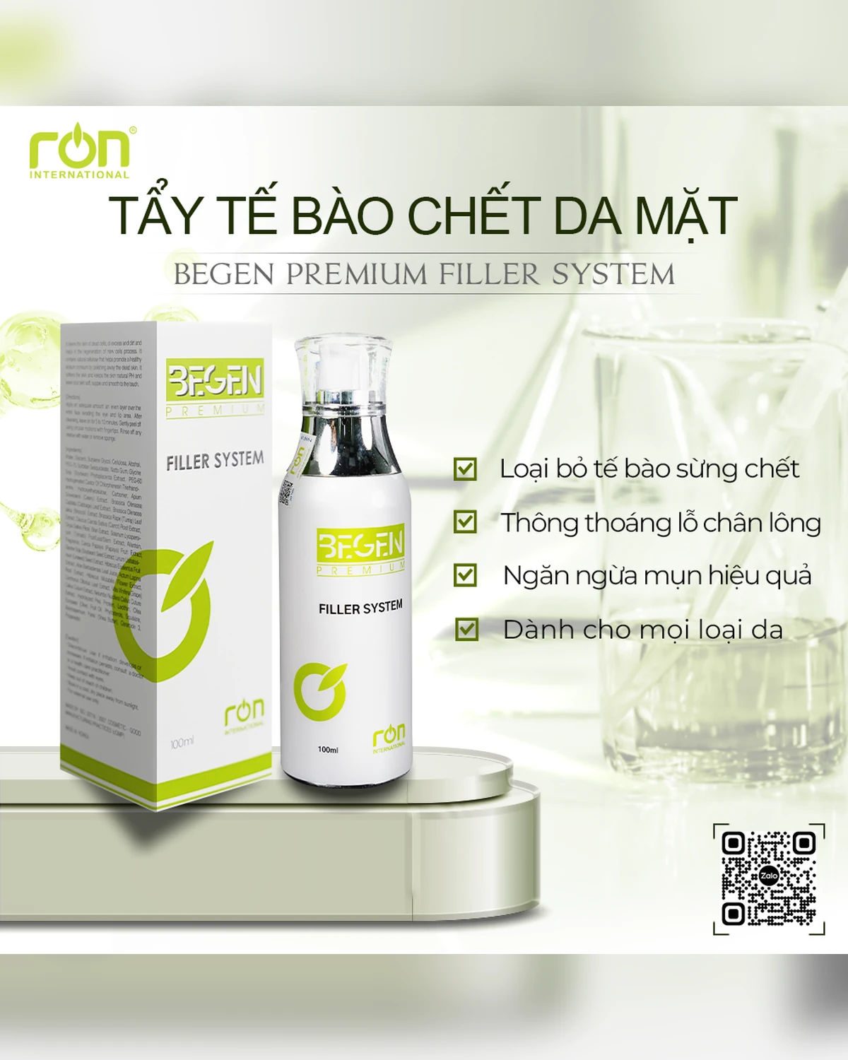 BEGEN PREMIUM FILLER SYSTEM — gel tẩy tế bào chết da mặt