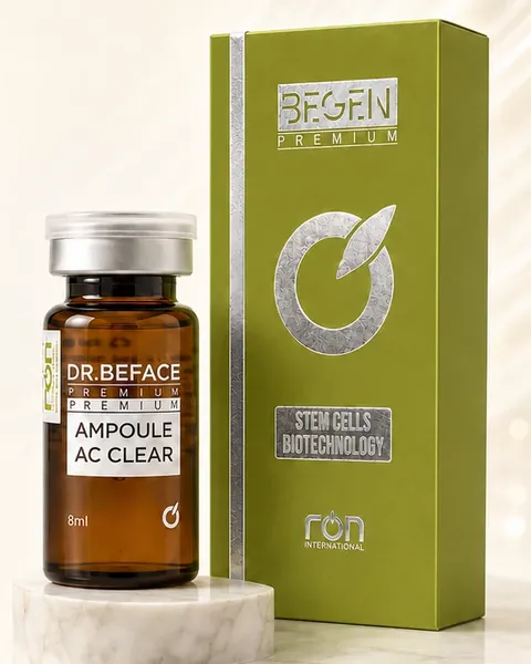 Lọ và hộp DR.BEFACE PREMIUM® AMPOULE AC CLEAR 8 ml