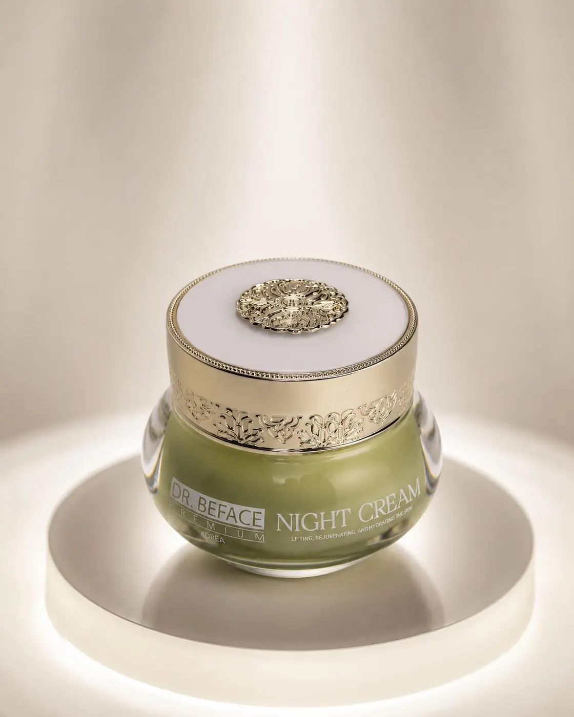 Hũ DR.BEFACE PREMIUM® NIGHT CREAM được phóng lớn.