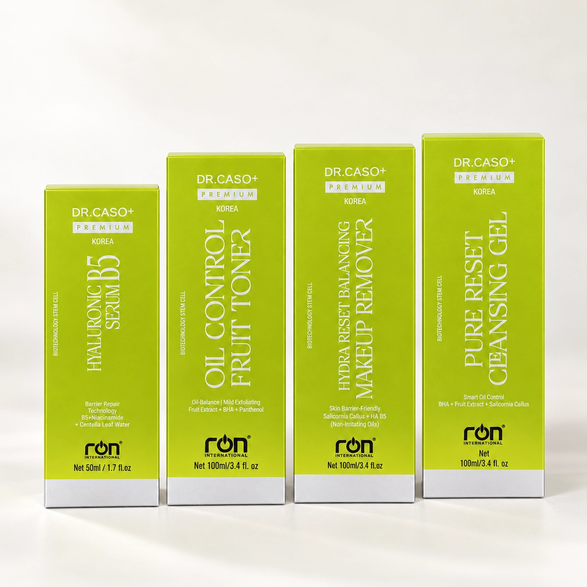 Hộp sản phẩm DR.CASO+ PREMIUM® màu xanh