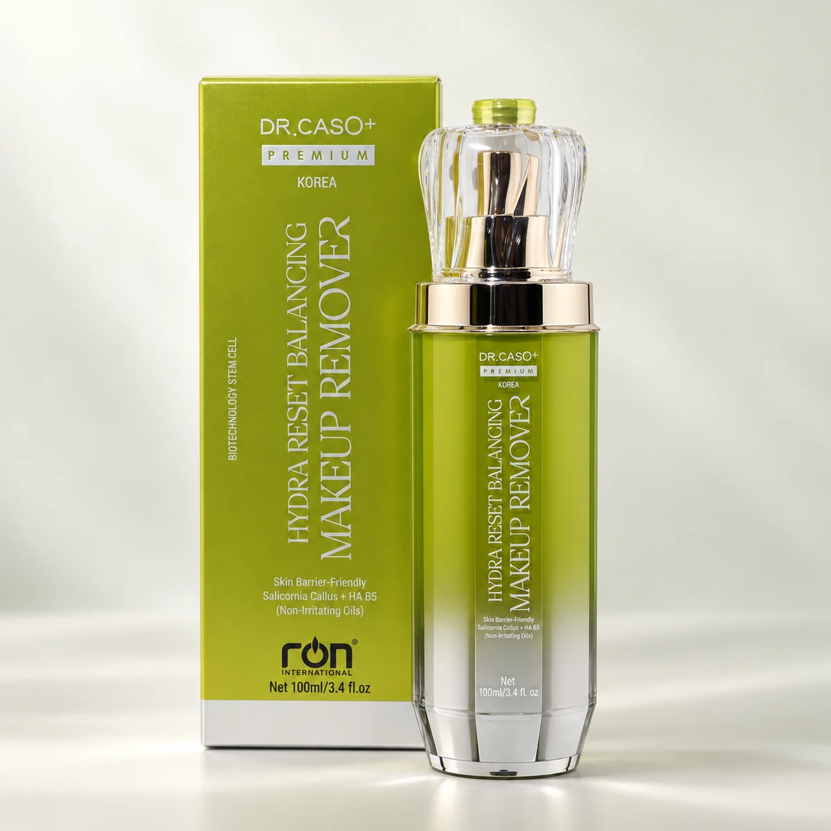 Nước tẩy trang DR.CASO+ 100 ml — chai và hộp